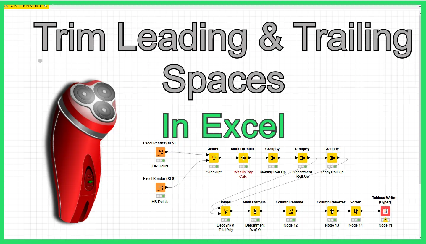 How to remove leading and trailing spaces in Excel 